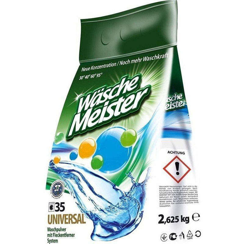 Стиральный порошок WАSCHE MEISTER UNIVERSAL 2,625 кг (4260418932096)