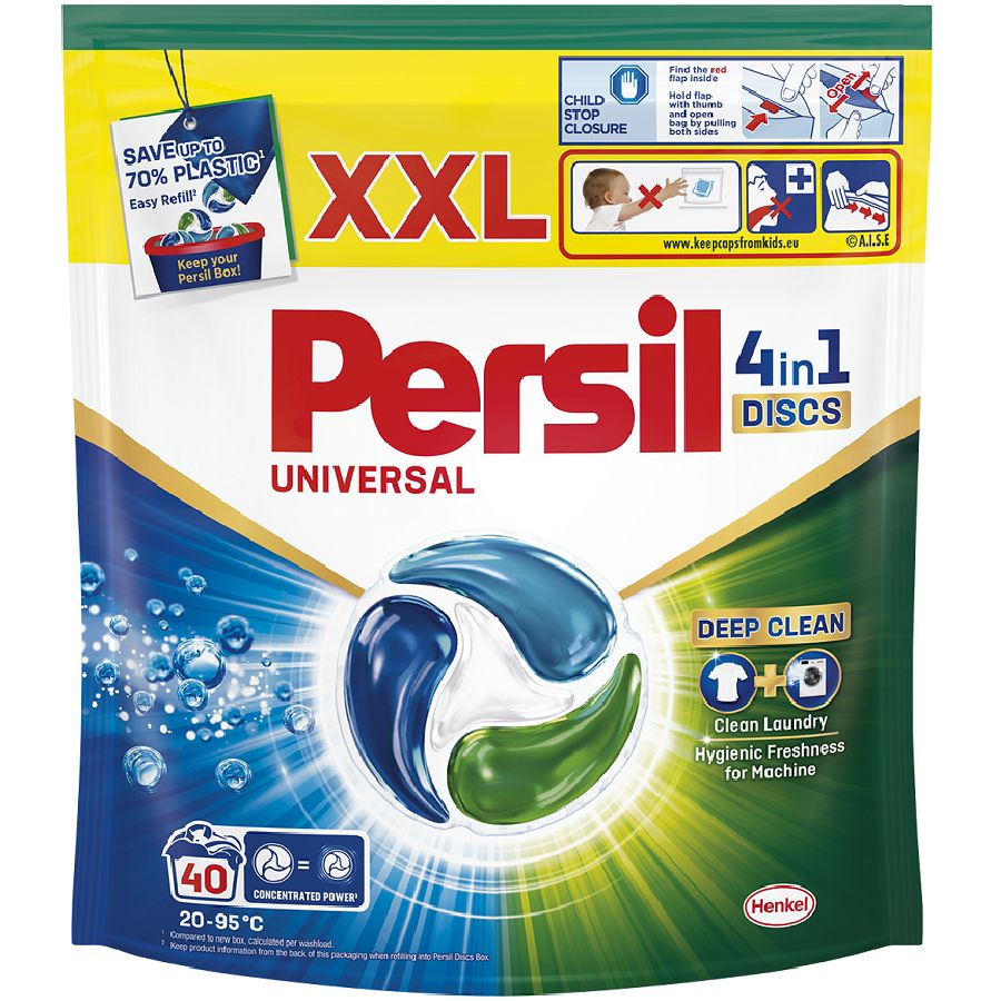 Капсули для прання Persil 4in1 Discs Universal Deep Clean 40 шт (2949309)