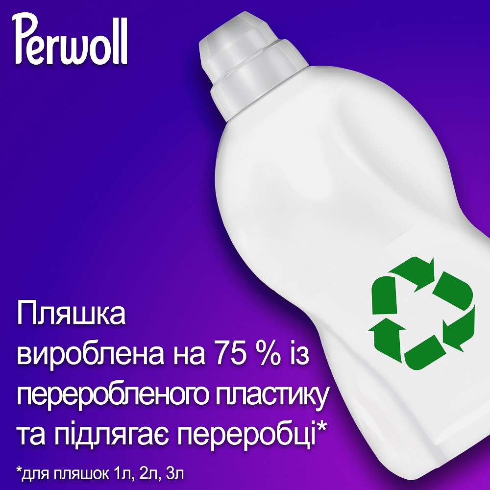 Гель Perwoll для темних та чорних речей 3000 мл (2956833) Склад 5-15% аніонні ПАР, ;5% неіоногенні ПАР, мило, фосфонати, ензими, ароматизатори (Цитронеллол), консерванти (Бензізотіазолінон, Метилізотіазолінон)