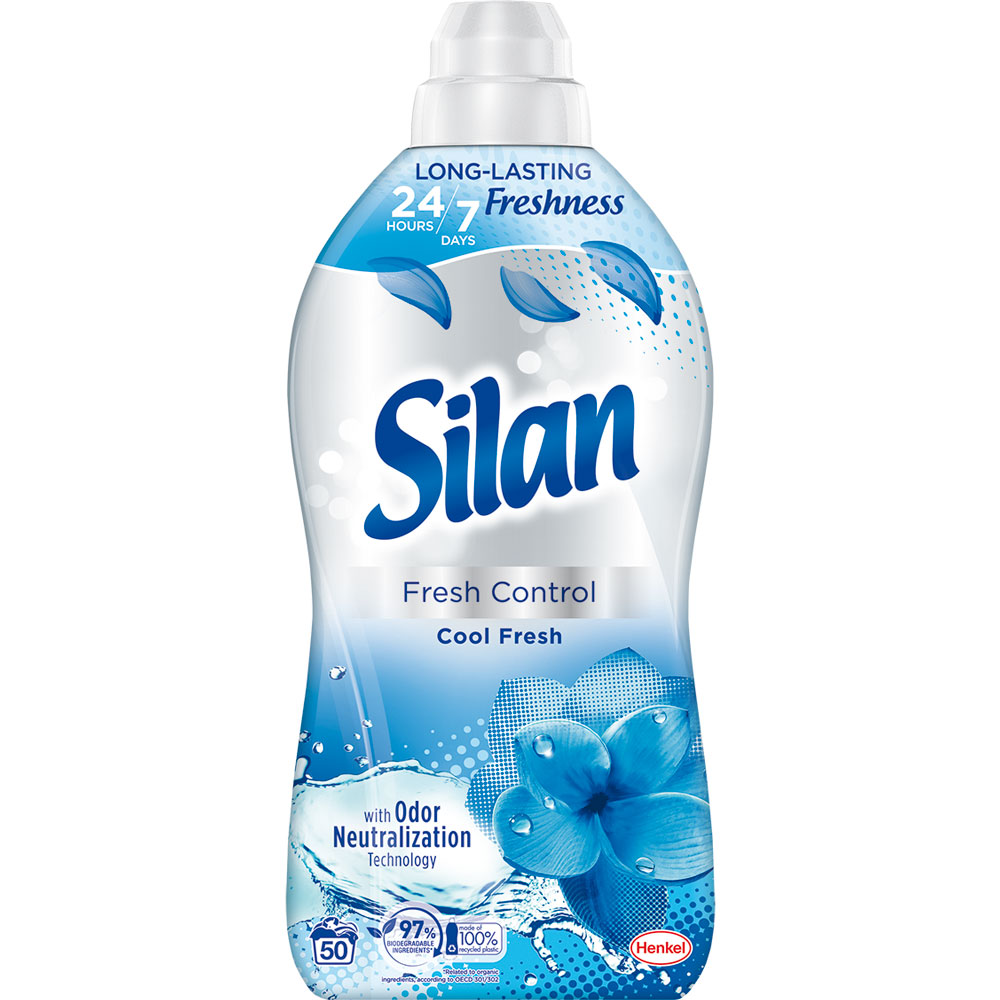 Кондиціонер Silan Fresh Control Прохолодна свіжість 1,1 л (2905621) Склад 5-15% катіонні ПАР; ароматизатори (Кумарин, Гексіл циннамаль, Ліналоол), мурашина кислота