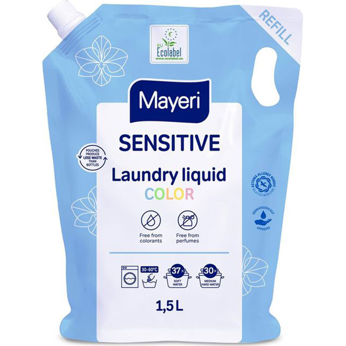 Гель для прання MAYERI Sensitive Color запаска 1,5 л (MSLGС1500R)