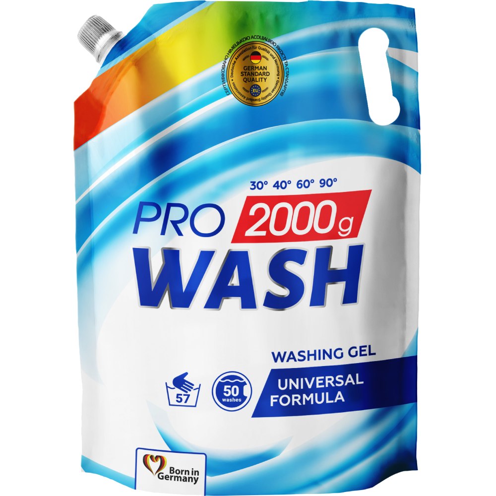 Гель для стирки PRO WASH Универсальный 2 кг дой-пак (4260637722096)