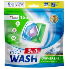 Капсули 3 в 1 PRO WASH Альпійська свіжість 15 шт. дой-пак (4262396145093)