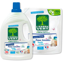 Гель для стирки L'ARBRE VERT Sensitive 1,53 л (3450601046414)