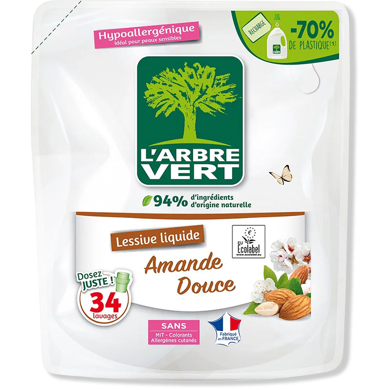 Гель для стирки L'ARBRE VERT 1,53 л Сладкий миндаль (3450601046452)