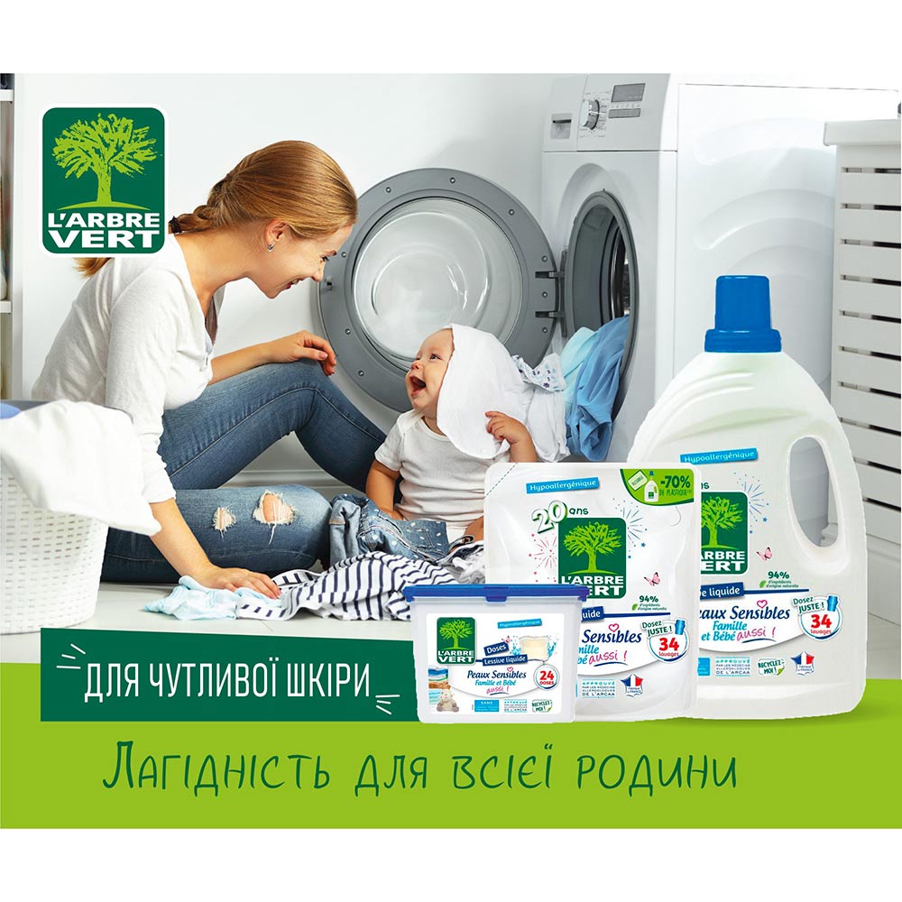 Капсулы для стирки L'ARBRE VERT 24 шт (3450601046698) Состав Glycereth-6 Cocoate Propylene Glycol, Mea Palm Kernelate, Aqua, Sodium Laureth-11 Carboxylate, Glycerin, Mea-Lauryl Sulfate, Polyvinyl Alcohol, Propylene Glycol, Polyethyleneimine Ethoxylated, Mea Citrate, Amide Ethoxylated, Polyester Copolymer