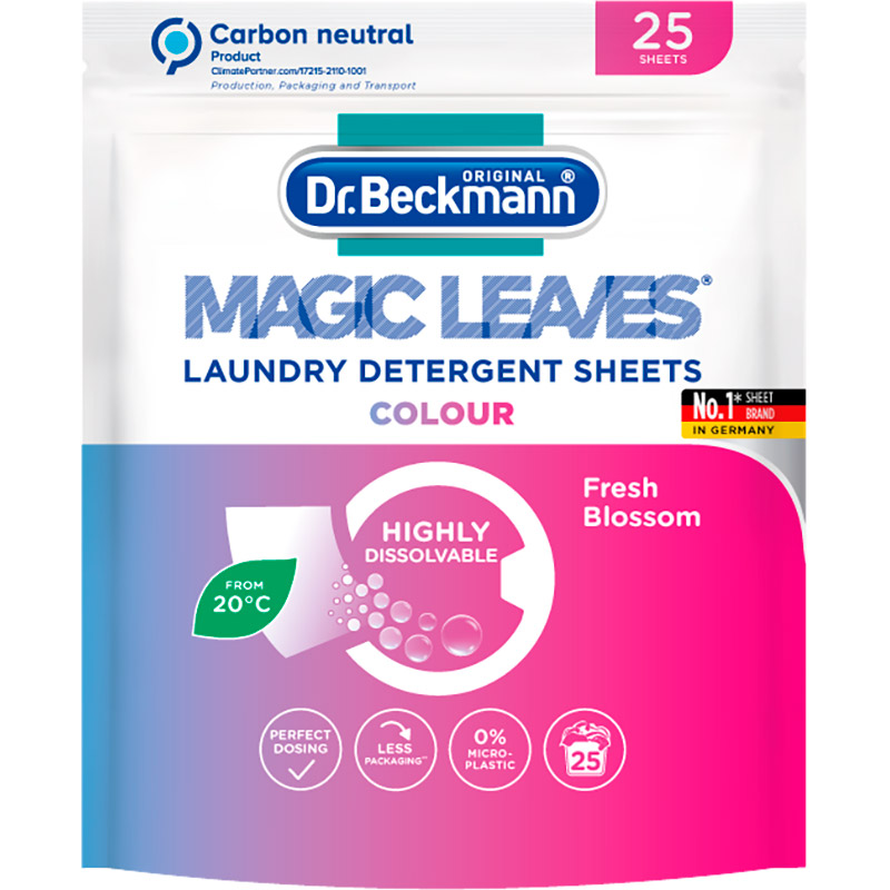 Салфетки-ловушка DR. BECKMANN для цветных тканей Magic Leaves 25 шт (58523)