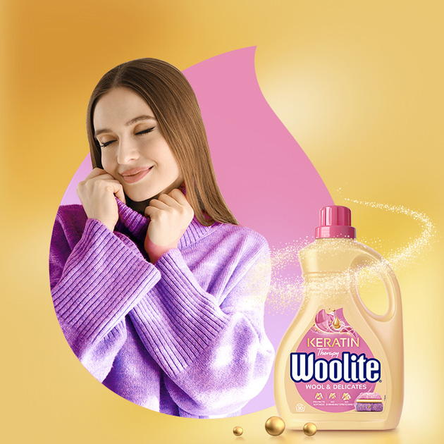 Гель для стирки WOOLITE Keratin Therapy Delicate Wool 1,8л (5900627090468) Состав От 5% до 15%: анионные ПАВ; менее 5%: мыло, неионные ПАВ; консерванты (бензизотиазолинон, метилизотиазолинон), ароматизаторы (цитронеллол, линалоол, тетраметил ацетилоктагидронафталены)