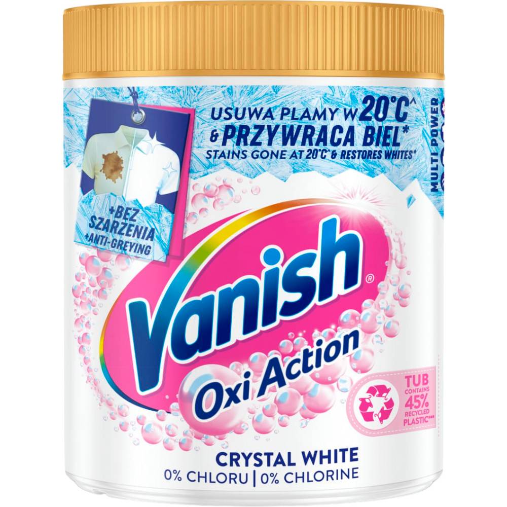 Засоби для виведення плям Vanish Oxi Action Crystal White 970 г (5908252015979)