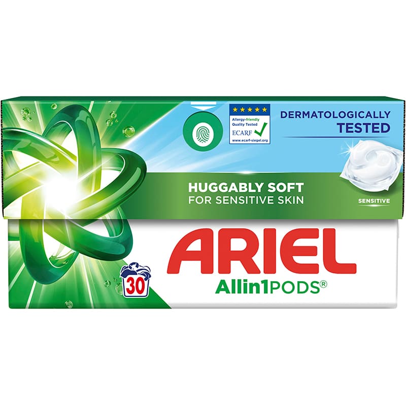 Капсули для прання ARIEL Pods+ All-in-1 Для чутливої шкіри 30 шт (8700216766012)