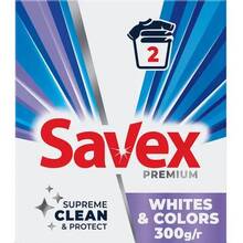 Пральний порошок SAVEX Parfum Lock Whites & Color 300г (3800024049224)
