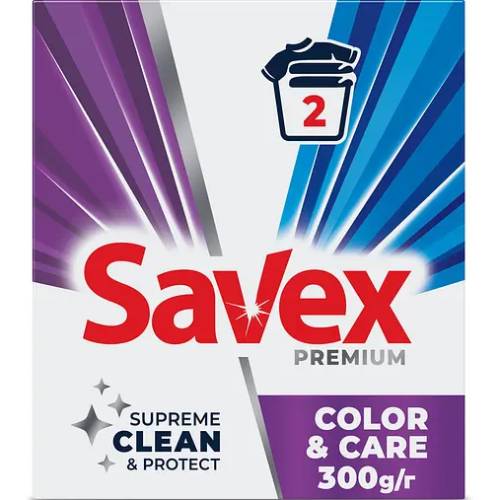 Пральний порошок SAVEX Parfum Lock COLOR & CARE 300г (3800024049217)