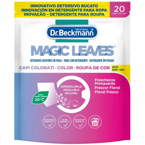 Серветки-пастка DR. BECKMANN Magic Leaves для кольорових тканин 20 шт (4008455584614)