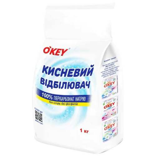 Відбілювач O'KEY Кисневий 100% 1 кг (4820049384246)