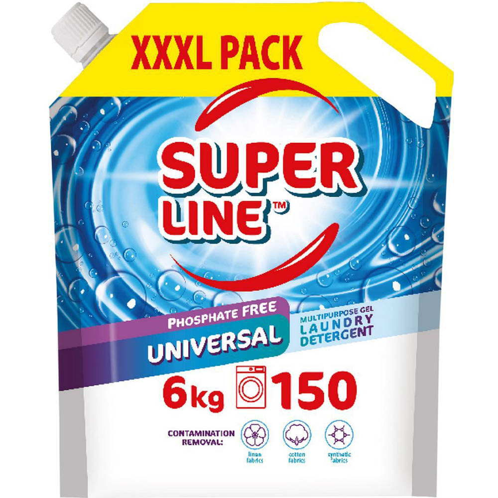 Гель для прання SAMA Super Line Universal для кольорової та білої білизни 6 кг (4820270631201)