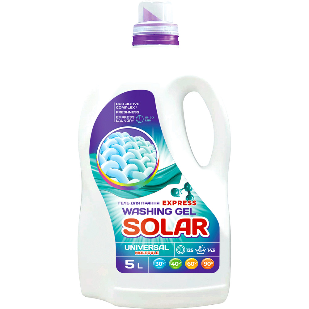Гель для прання SOLAR Universal Molecule 5 л (4820269930520)