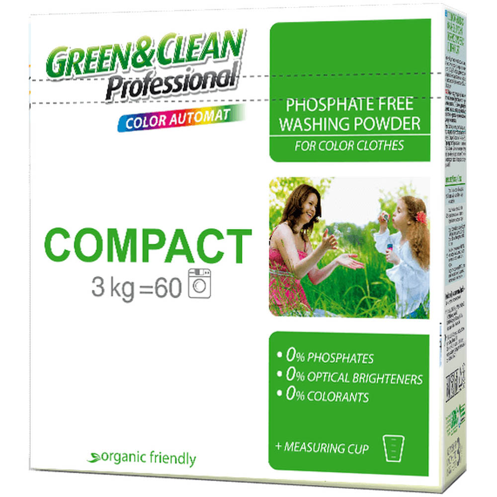 Акция на Стиральный порошок GREEN&CLEAN для цветного белья 3 кг (GCL02533) от Foxtrot