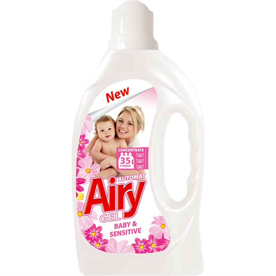 

Гель для стирки AIRY Baby & Sensitive 1 л (AL01567), Гель для прання дитячого одягу 1 л