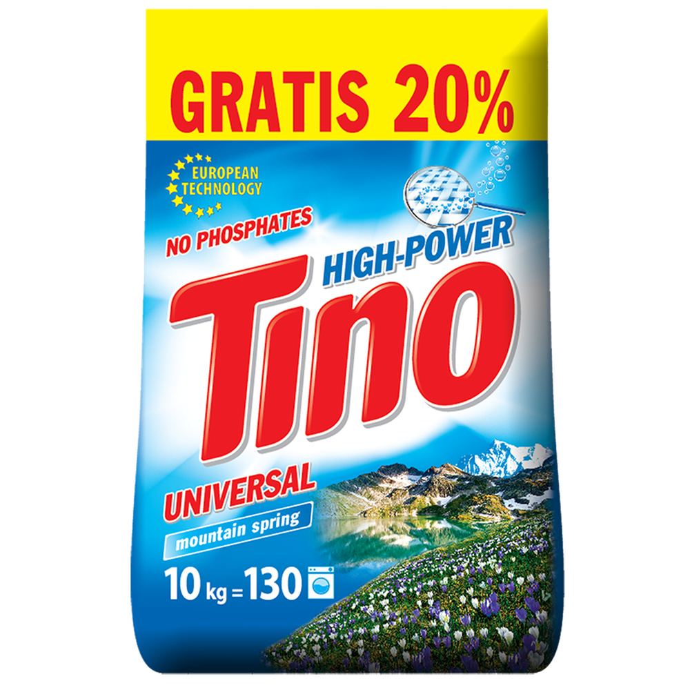 Акція на Стиральный порошок TINO Mountain spring 10 кг (4823069705626) від Foxtrot