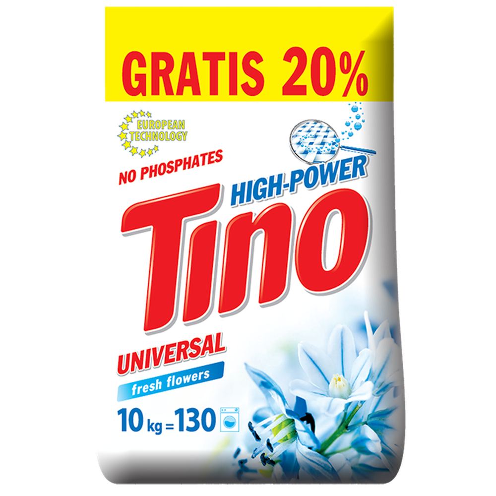 Акция на Стиральный порошок TINO Fresh flowers 10 кг (TNL05633) от Foxtrot