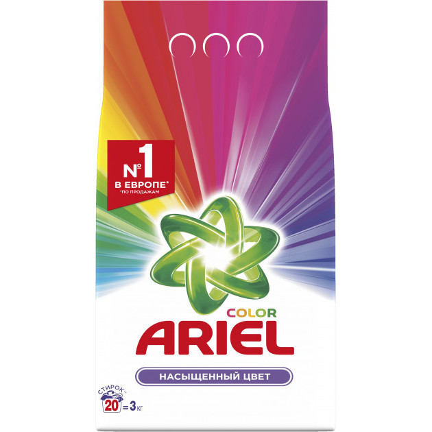 

Стиральный порошок ARIEL Automat Color De Luxe 3 кг (5413149333437), Automat Color De Luxe 3 кг (5413149333437)