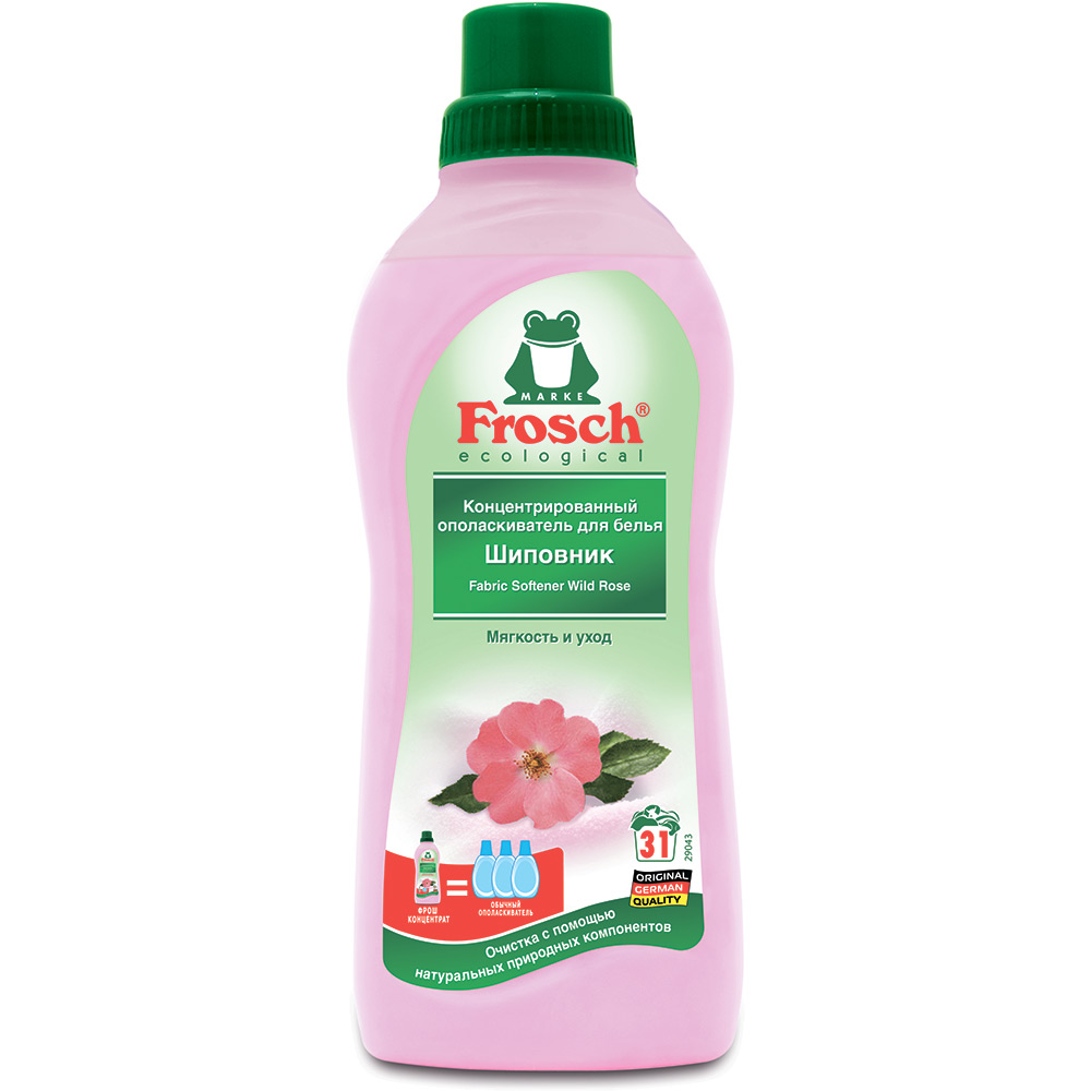 

Кондиционер-ополаскиватель FROSCH Шиповник 750 мл (4001499118937), Кондиціонер-ополіскувач Шипшина ua