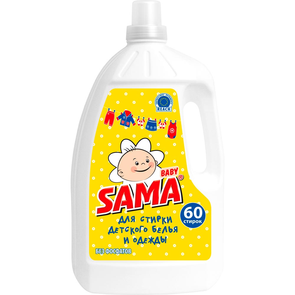 

Гель для стирки SAMA Baby 3 л (4820020263645), Засіб для прання 3000мл Baby