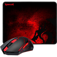 Комплект Redragon M601WL-BA + килимок (78227) Комплект Redragon M601WL-BA + килимок (78227)