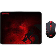 Комплект Redragon M601WL-BA + килимок (78227) Комплект Redragon M601WL-BA + килимок (78227)