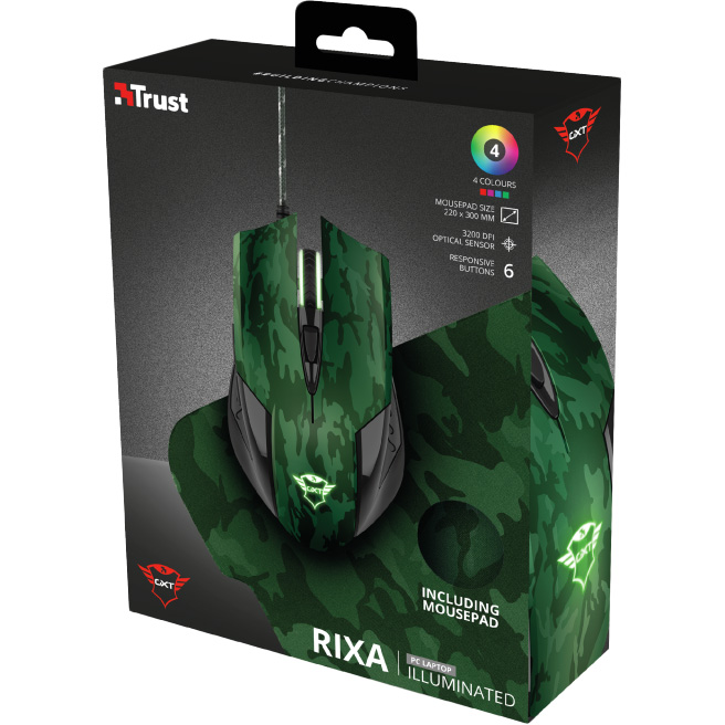 Покупка Набір TRUST GXT 781 RIXA CAMO MOUSE & PAD (23611)