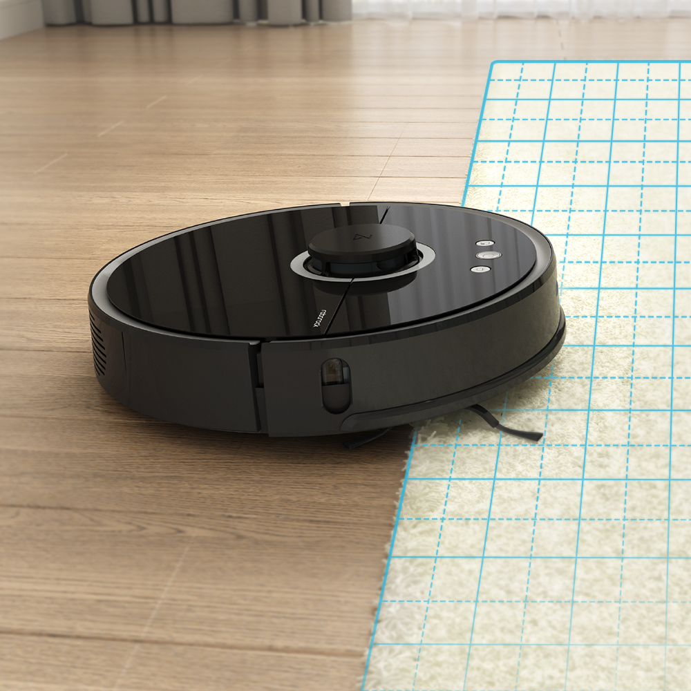 Зовнішній вигляд Робот-пилосос XIAOMI RoboRock Sweep One Vacuum Cleaner Black (S552-00)