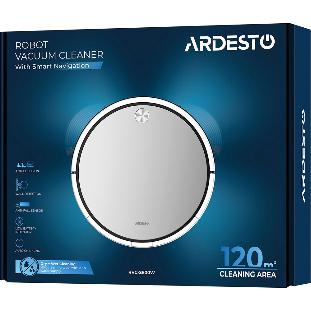Фото 17 Робот-пылесос ARDESTO RVC-S600W White-Silver