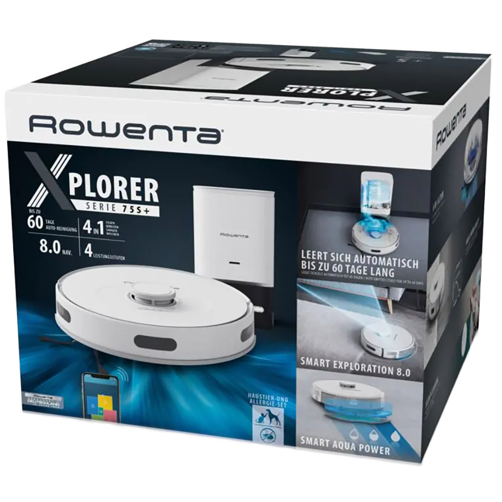 Зображення Робот-пилосос ROWENTA X-Plorer Serie 75 S+ RR8597WH