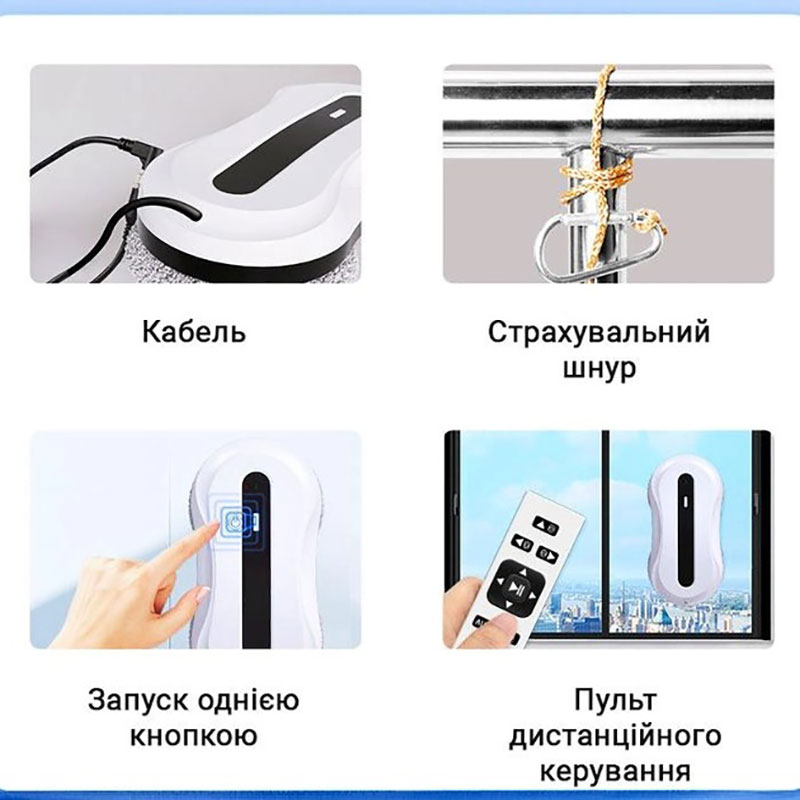 Робот для вікон INSPIRE IQ cleaner HCR-01 Тип прибирання волога 