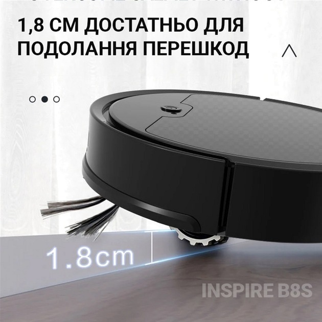 Фото Робот-пилосос INSPIRE B8S-max Black