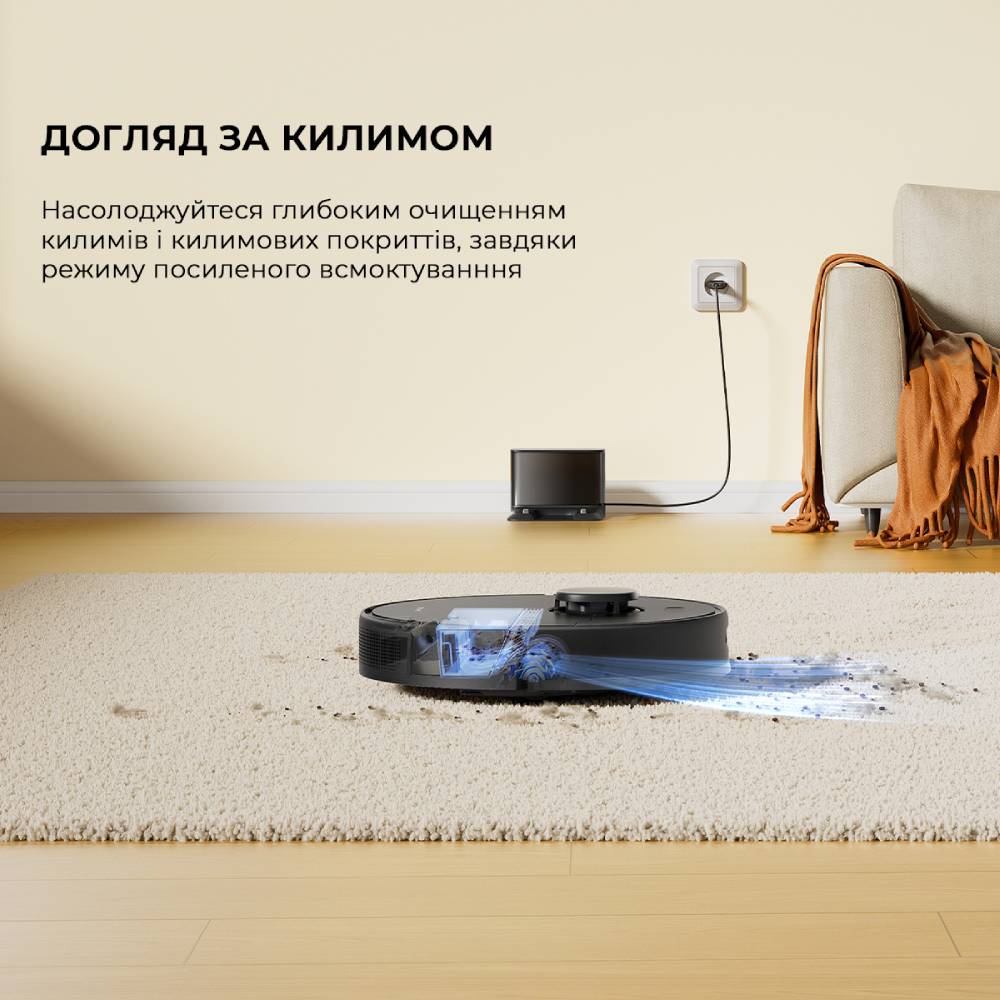 Робот-пилосос DREAME D9 Max Gen 2 Black Керування смартфон