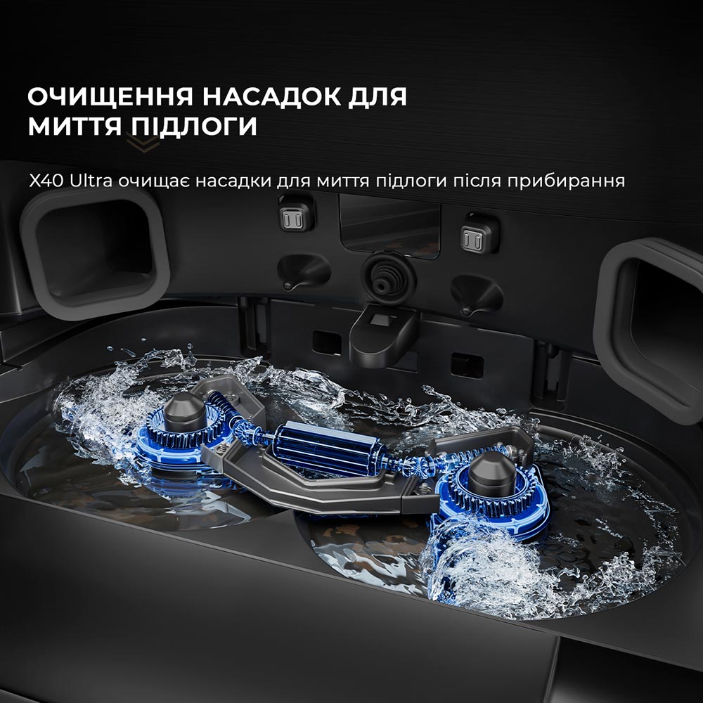 В Украине Робот-пылесос DREAME Bot X40 Ultra Black (RLX63CE-Bl)