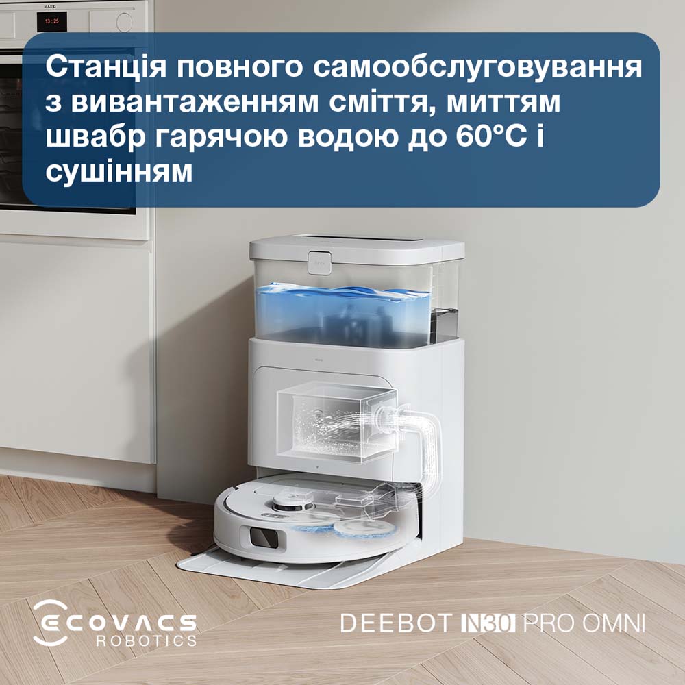 Робот-пилосос ECOVACS N30 PRO YDLX11-1 White Робот-пилосос ECOVACS N30 PRO YDLX11-1 White Керування голосом