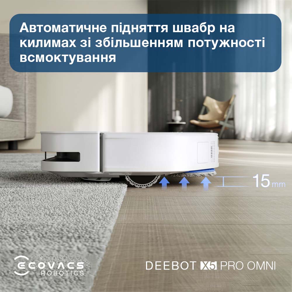 Робот-пылесос ECOVACS X5PRO OMNI DDX39 WH Тип уборки сухая