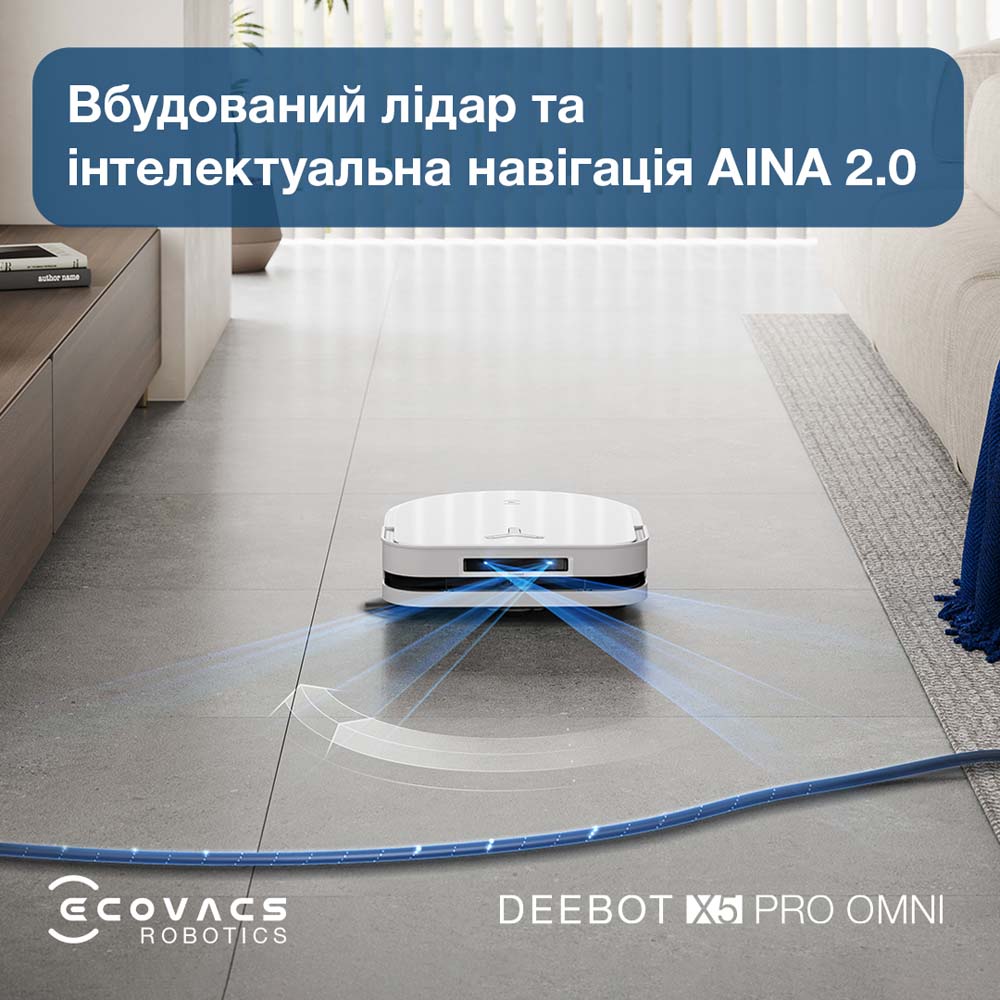 Заказать Робот-пылесос ECOVACS X5PRO OMNI DDX39 WH