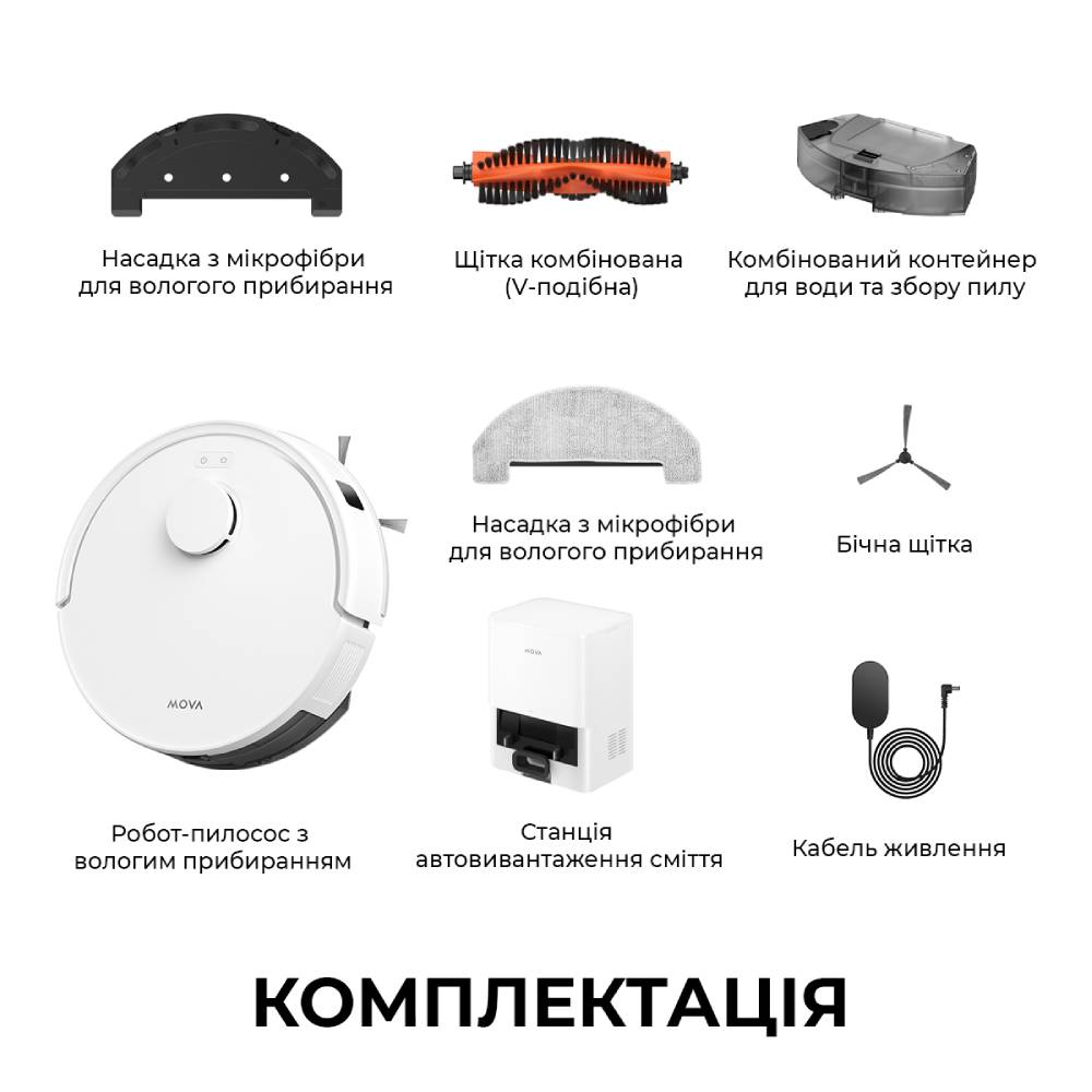 У Фокстрот Робот-пилосос Mova Bot E20 Plus RLE22GD