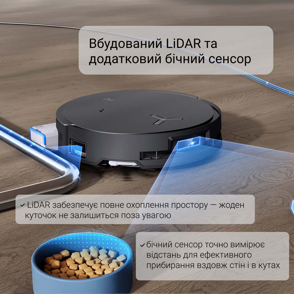 Робот-пылесос ECOVACS DEEBOT X8 PRO OMNI DEX56 BLACK Робот-пылесос ECOVACS DEEBOT X8 PRO OMNI DEX56 BLACK Управление на корпусе