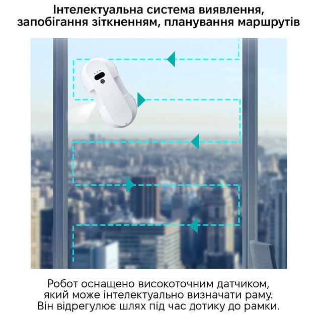Робот для миття вікон INSPIRE RN2-19 White (RN2-19) Ємність аккумулятору 500