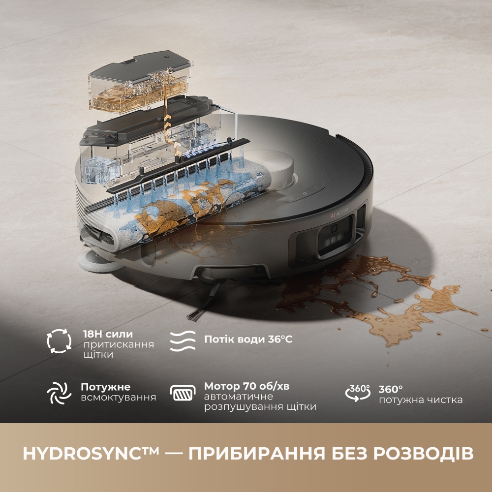 Робот-пылесос MOVA Z50 Ultra Управление смартфон