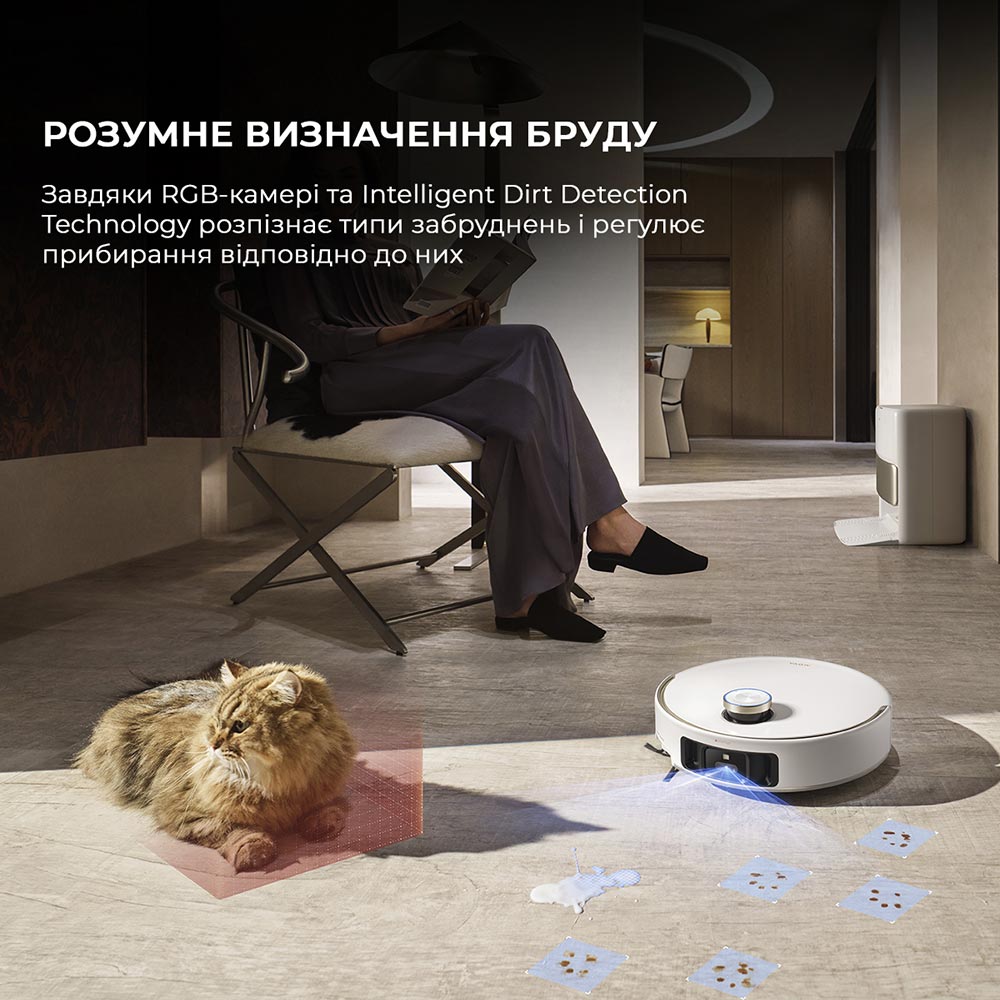 В Фокстрот Робот-пылесос MOVA V50 Ultra Complete White EUA