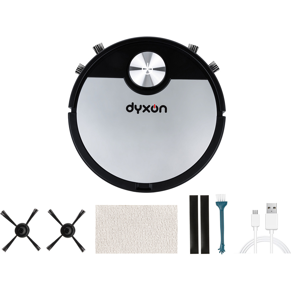 Зовнішній вигляд Робот-пилосос DYXON MEGAVAC 3000S PRO Wet Clean Black-Silver
