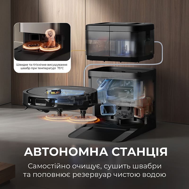 Робот-пилосос DEERMA X70 (DEM-X70) Тип прибирання вологе