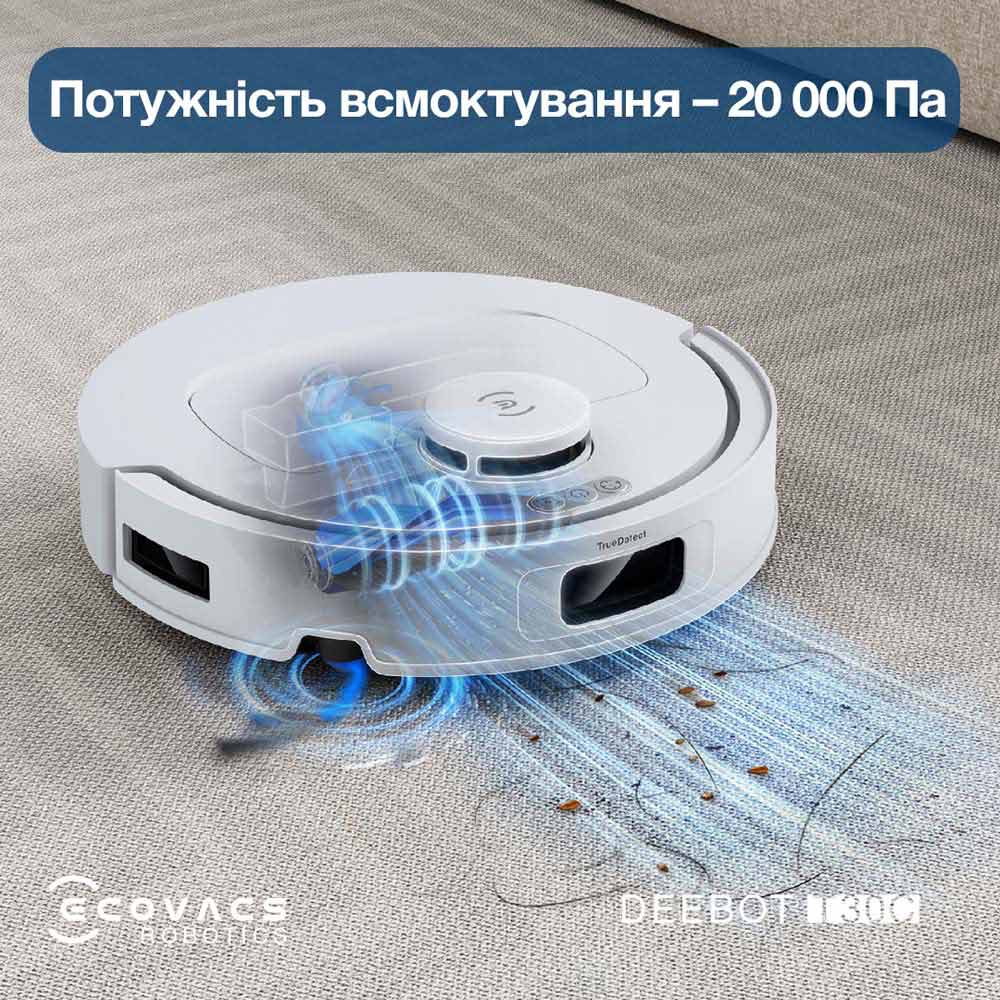 Робот-пылесос ECOVACS T30C WHITE (DLX71 WHITE) Робот-пылесос ECOVACS T30C WHITE (DLX71 WHITE) Тип уборки сухая