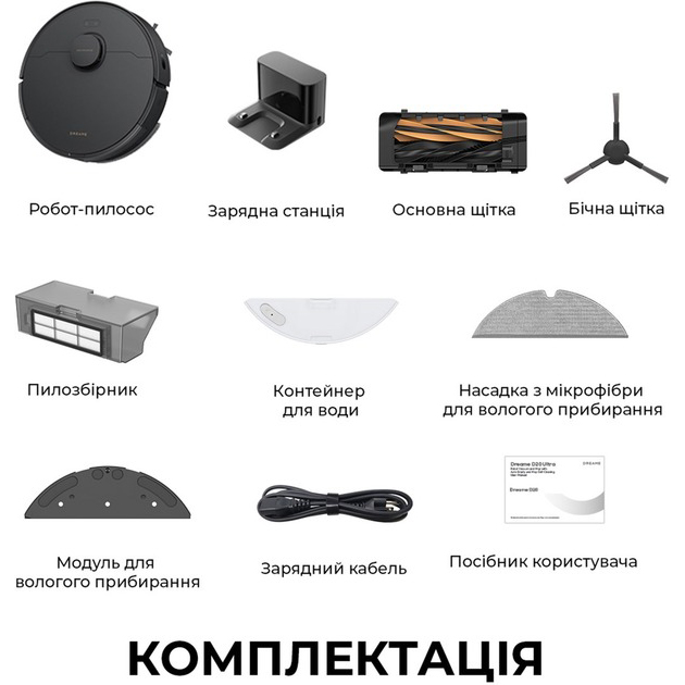 Покупка Робот-пылесос DREAME D20 Black