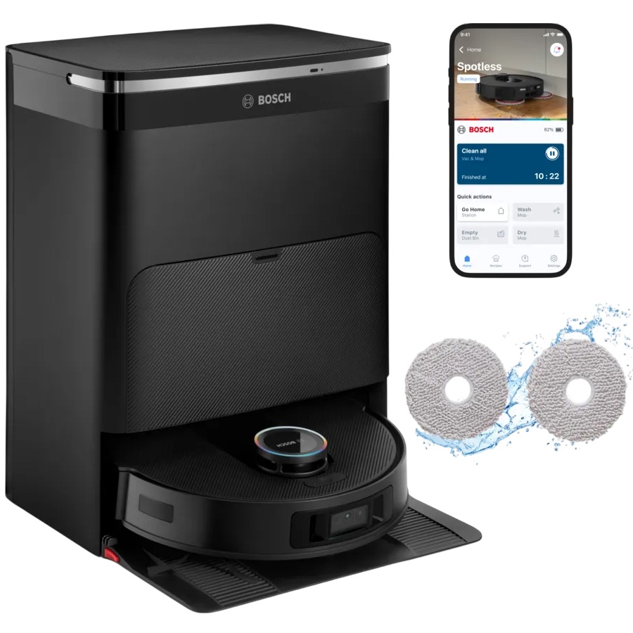 Робот-пылесос BOSCH BCRDW3BX Тип уборки влажная 